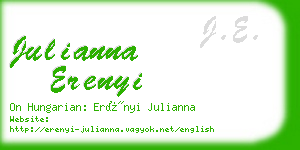 julianna erenyi business card